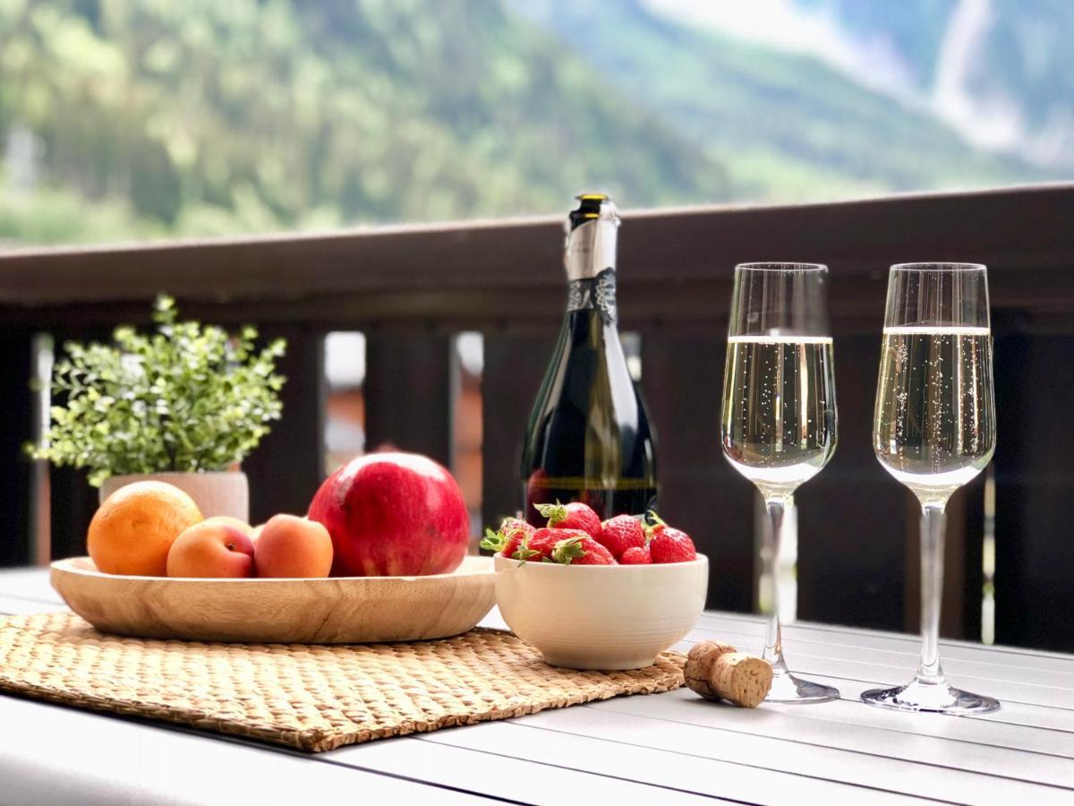 Mont Blanc 43, Vue Mont Blanc , Balcon, Parking Daire Chamonix Dış mekan fotoğraf